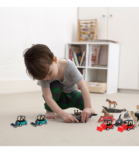 Juguete De Coche, Maqueta De Coche, Excavadora Mecánica, 4 P