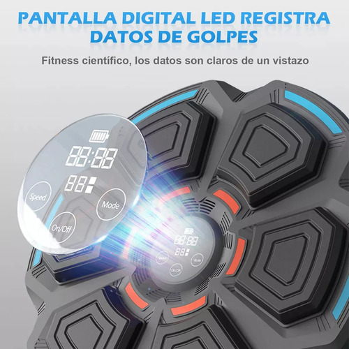 Máquina De Boxeo Portátil Colgante Con Música Electrónica Plateado