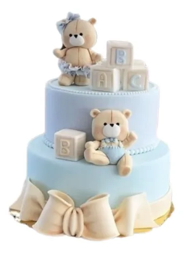 Adorno De Torta De Bautizo O Baby Shower En Porcelana Fría