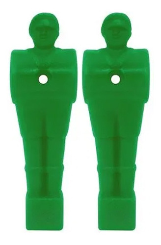 Boneco De Pebolim Totó Verde Com 2 Peças 9/16 10 Cm