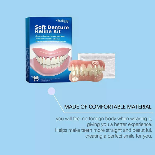 Zh 2 Cajas Dentaduras Postizas Modificadas, Silicona Restora
