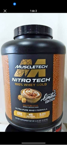 Suplemento Alimenticio Nitro Tech Whey Gold 5lb Muscletech 