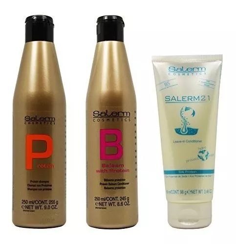 Salerm Cosmetics Salerm 21 B5 - Acondicionador sin enjuague de proteína de  seda, 3.46 onzas : Belleza y Cuidado Personal 