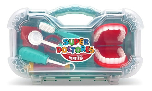 Maletin Dentista Odontologo Doctor Con Dentadura Y Acc.