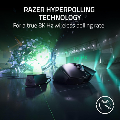 Mouse Sem Fio Razer Deathadder V3 Pro Hyperpolling Dongle 8k