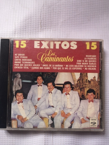 Los Caminantes 15 Éxitos Originales Disco Compacto 