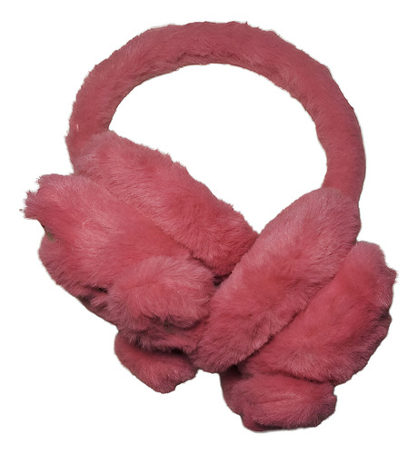 Orejera Vincha Peluche Abrigo Protector Frio Suave Comodo Fucsia Tela De Peluche.