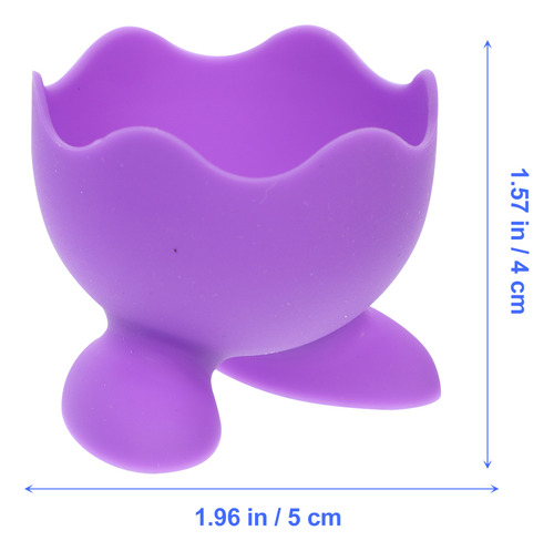 5 Portavasos De Silicona Para Huevos Cocidos (rando)