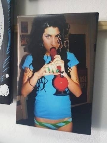 Cuadro 20x30cm Amy Winehouse Bong Pared Smoking | MercadoLibre
