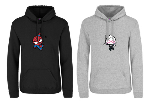Duo 2 Sudaderas Personajes Pareja Amigos Novios