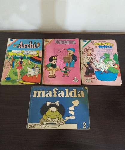 4 Historietas Periquita Lorenzo Y Pepita Mafalda Y Archi
