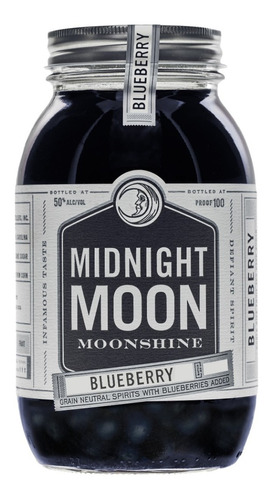 Whisky Midnight Moon Blueberry 750cc Fruta Natural Macerada