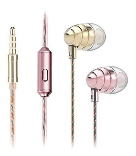 Auriculares I2 Isquarer - 3.5mm Para Móviles, Tablets (oro