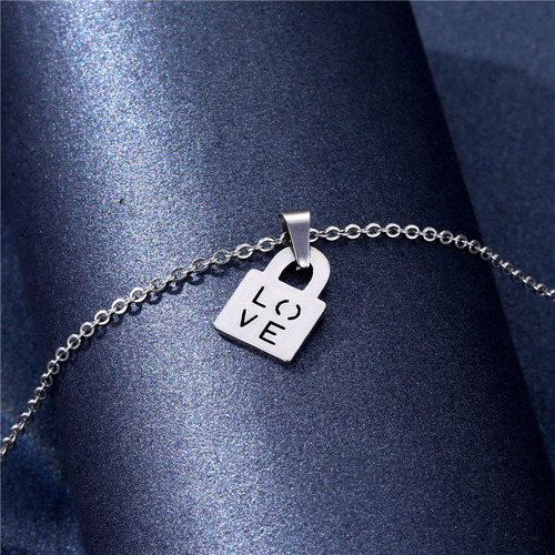 Collar Con Colgante De Amor En Pareja Para Mujer, Personalid