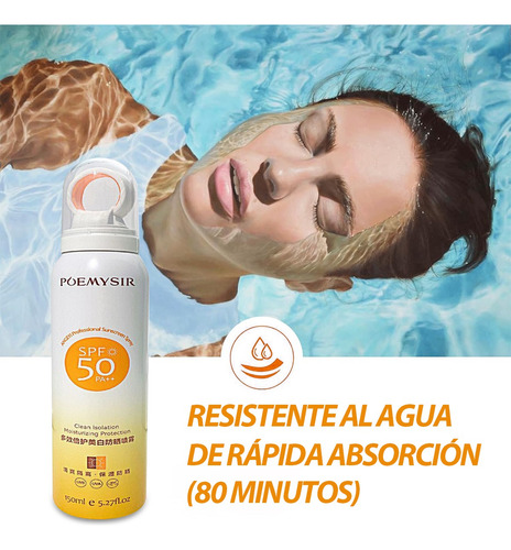 Blanqueamiento Spray Protector Solar Invisible Fps 50+ 150ml