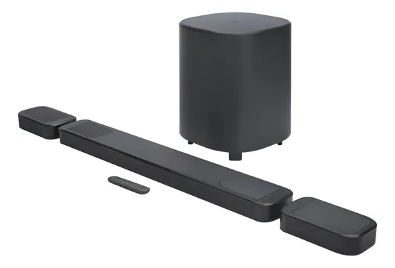 Jbl Bar 1000mk2 Soundbar 7.1.4 Canais Dolby Atmos 480w Rms Preto Com Subwoofer De 25cm 33 Hz - 20khz