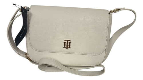Bolsa Transversal Tommy Hilfiger Off White 100% Original Branco Lisa Níquel Branco