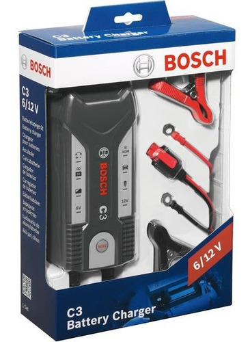 Cargador De Baterias Bosch C3 6v/12v 220v 3,8amp