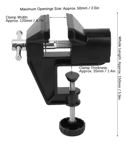 Mini Morsa Para Electrónica Celulares Joyero Base Fija Rosca