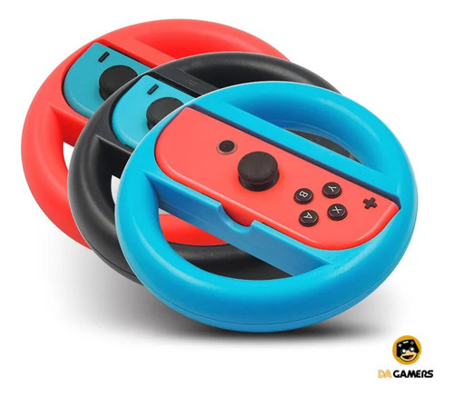 2 Volantes Joy-con Fundas Controles Para Nintendo Switch Azul/rojo