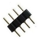 Conector Emenda Macho 4 Pinos Led Rgb 5050 3528 (5 Unid)