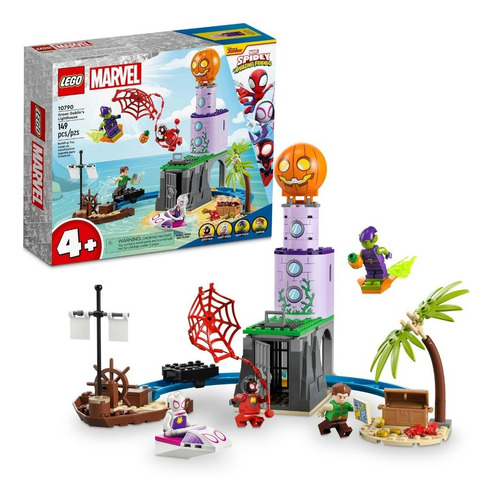 Kit Lego Spidey 10790 En El Faro Del Duende Verde 149 Pz