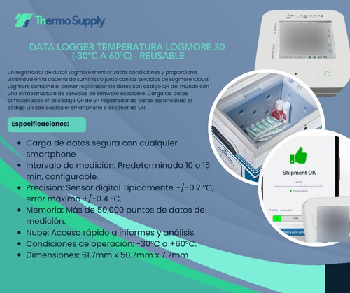 Data Logger Temperatura Logmore 30 (-30°c A +60) Multiuso