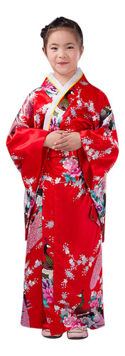 Trajes Para Niñas, Bata Tipo Kimono, Traje Tradicional Japon