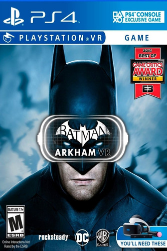 Ps4 Batman Arkham Vr Original Fisico Nuevo Sellado