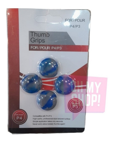 Imagen 9 de 10 de Grip Gomita Cubre Joystick Ps4 Silicona Blister X 4 Ohmyshop