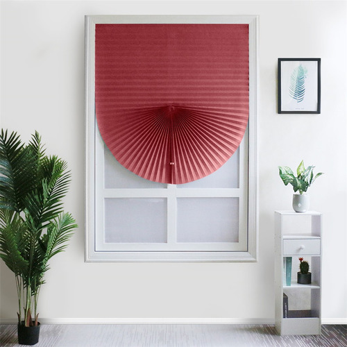 Cortinas Plisadas Autoadhesivas Para Baño Y Balcón, Half-lig