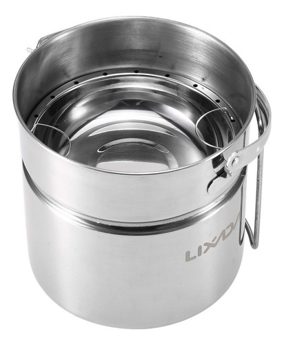 Lixada - Olla Para Camping (acero Inoxidable, Con Interior)