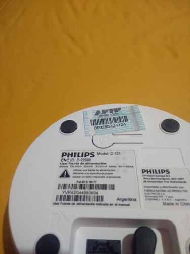 Teléfono Fijo Philips D131 Inalámbrico Blanco Impecable (Usado)