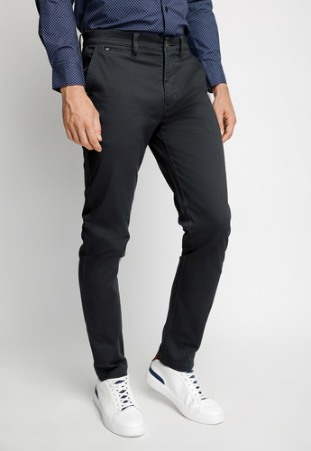 Pantalón Hombre Sin Pliegues L/.33 Gris Oscuro Fw23 Ferouch