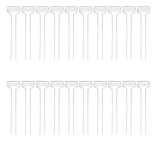 20 Etiquetas De Plantas De 10 Pulgadas De Acero Inoxidable Y