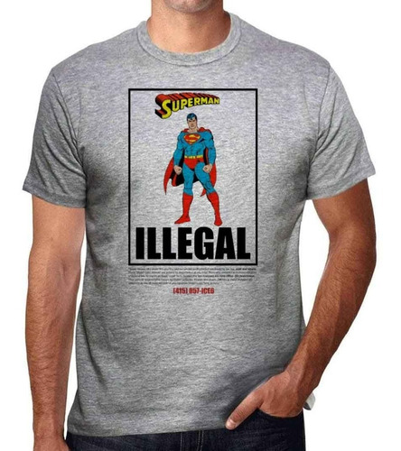 Superheroes Ilegal Art Superman Wolverine Transf. Remeras