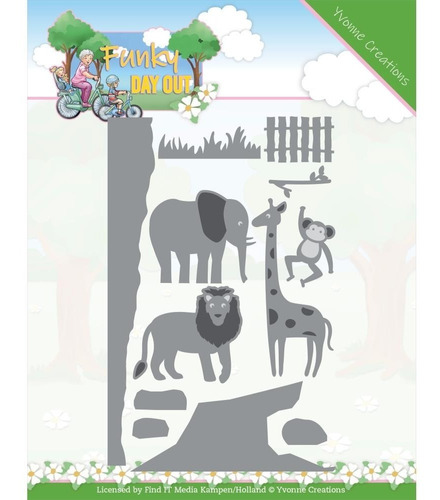 Scrapbooking Troqueles Cortantes Yvonne Animales Zoo