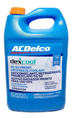 Imagen 1 de 1 de Refrigerante Acdelco 50/50 Anti-freeze Coolant