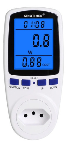 Wattímetro Medidor De Energia E Consumo P. Br 110 A 220v Led
