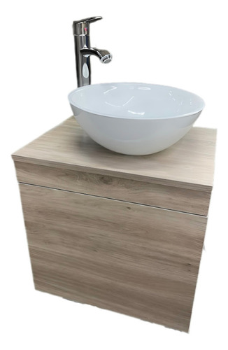 Kit De Baño Gabinete Mueble Complet +monomando+ovalin Lavabo