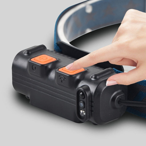 Imagen 3 de 6 de Linterna Cintillo 4 Led Recargable Camping Outdoor