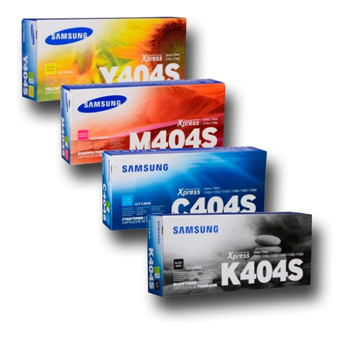 Kit De Toner 404s Samsung C, Y, M Y Bk