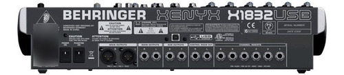Imagem 5 de 7 de X1832usb Mesa De Som Behringer Xenyx X1832 Usb 1832usb 1832 - Com Nota Fiscal E Garantia De 2 Anos Proshows !