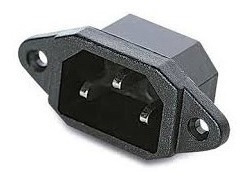 Conector Macho Pc Interlock Chasis Iec C14 X1 Unidad