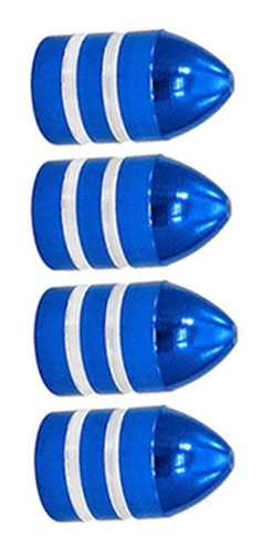 Imagem 2 de 4 de Kit Com 04 Tampas Válvula Para Camara De Bike Moto Carro