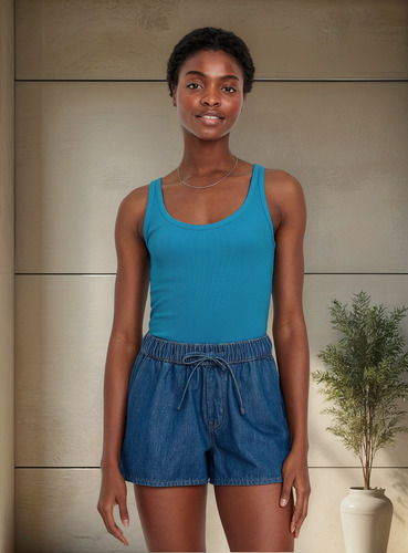 Playera Crop Tank Top Mujer Dama/old Navy