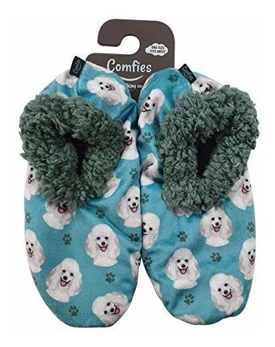 Poodle Super Soft Womens Slippers - One Size Fits Most - Co