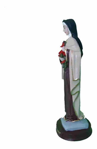 Imagem 2 de 4 de Santa Teresinha Do Menino Jesus Imagem Em Resina Com 20 Cm