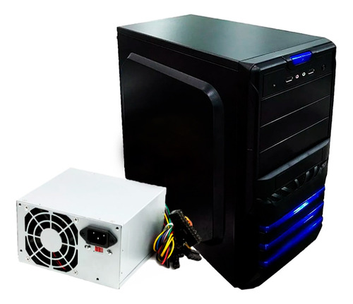 Case Agiler C006b Media Torre Atx/micro Atx + Fuente 600w