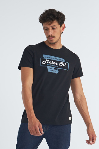 Remera Trade Mark Para Hombre Motor Oil